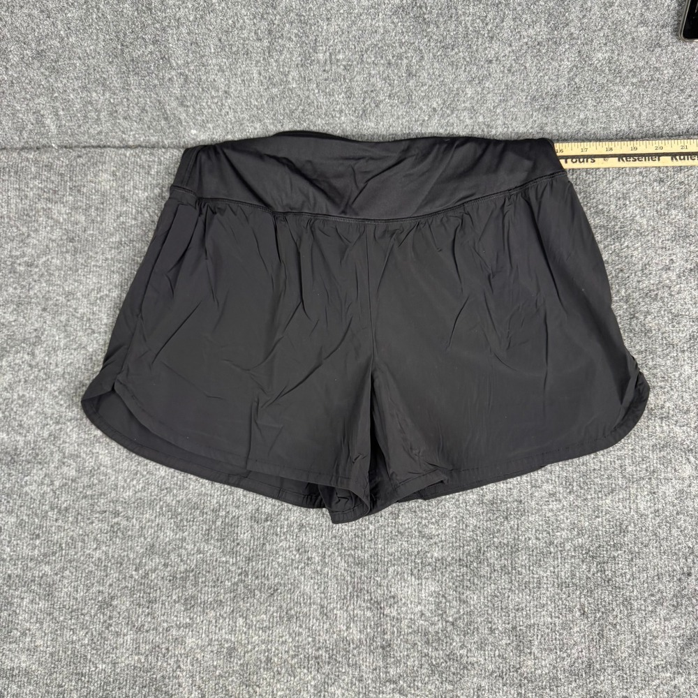 Spyder Shorts Womens Size L Black Active Running Athletic Gym Performance Liner